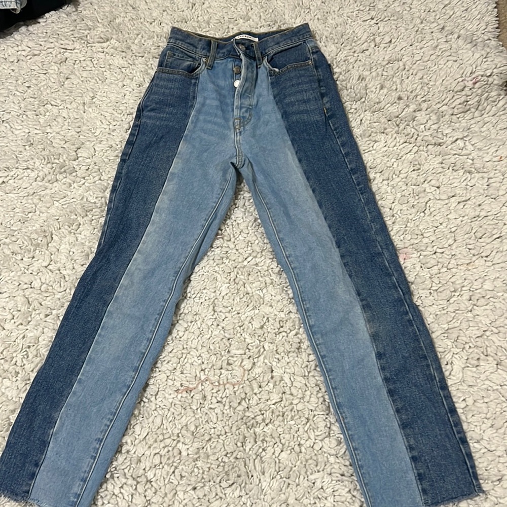 Half and half two toned PacSun jeans